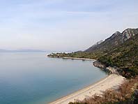 Jezero (lake beach) panorama of Duba